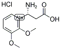 (R)-3-AMINO-3-(2,3-DIMETHOXY-PHENYL)-PROPANOIC ACID HYDROCHLORIDE 结构式