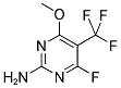 2-AMINO-4-FLUORO-6-METHOXY-5-(TRIFLUOROMETHYL)PYRIMIDINE 结构式