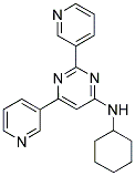 N-CYCLOHEXYL-2,6-DIPYRIDIN-3-YLPYRIMIDIN-4-AMINE 结构式