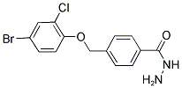 4-(4-BROMO-2-CHLORO-PHENOXYMETHYL)-BENZOIC ACID HYDRAZIDE 结构式