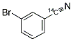 3-Bromobenzonitrile, [cyano-14C] 结构式