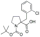 BOC-ALPHA-(2-CHLOROBENZYL)-(D,L)-PROLINE 结构式