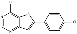 4-氯-6-(4-氯苯基)噻吩并[3,2-D]嘧啶 结构式