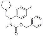 1-PYRROLIDIN-2-(4'-METHYLPHENYL)-2-(N-CBZ-N-METHYL)AMINO-ETHANE 结构式