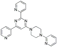 4-PYRIDIN-3-YL-2-PYRIDIN-2-YL-6-(4-PYRIDIN-2-YL-PIPERAZIN-1-YL)-PYRIMIDINE 结构式