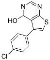 4-HYDROXY-5-(4-CHLOROPHENYL)THIENO[2,3-D]PYRIMIDINE 结构式