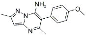 6-(4-METHOXYPHENYL)-2,5-DIMETHYLPYRAZOLO[1,5-A]PYRIMIDIN-7-AMINE 结构式