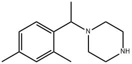 1-(1-(2,4-二甲基苯基)乙基)哌嗪 结构式