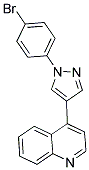 4-[1-(4-BROMOPHENYL)-1H-PYRAZOL-4-YL]QUINOLINE 结构式