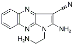 2-Amino-1-(2-amino-ethyl)-1H-pyrrolo[2,3-b]quinoxaline-3-carbonitrile 结构式