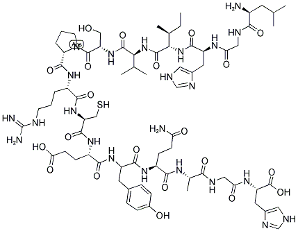 H-Leu-Gly-His-Ile-Val-Ser-Pro-Arg-Cys-Glu-Tyr-Gln-Ala-Gly-His-OH 结构式