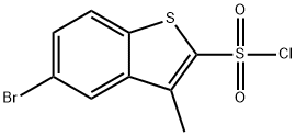 5-溴-3-甲基苯并[B]噻吩-2-磺酰氯 结构式