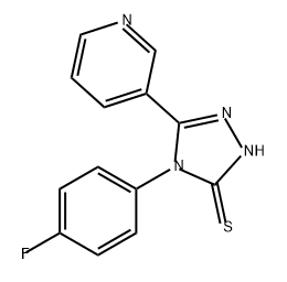 4-(4-FLUORO-PHENYL)-5-PYRIDIN-3-YL-4H-[1,2,4]TRIAZOLE-3-THIOL 结构式