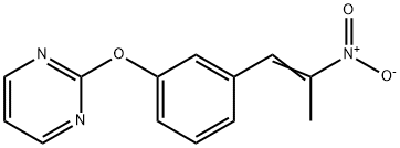 2-[3-(2-硝基-1-丙烯基)苯氧基]嘧啶 结构式
