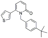 1-(4-TERT-BUTYLBENZYL)-6-THIEN-3-YLPYRIDIN-2(1H)-ONE 结构式