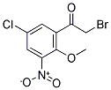 2-Bromo-1-(5-chloro-2-methoxy-3-nitrophenyl)ethanone 结构式