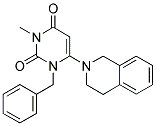 1-BENZYL-6-(3,4-DIHYDROISOQUINOLIN-2(1H)-YL)-3-METHYLPYRIMIDINE-2,4(1H,3H)-DIONE 结构式