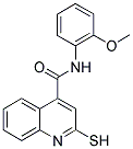 2-MERCAPTO-N-(2-METHOXYPHENYL)QUINOLINE-4-CARBOXAMIDE 结构式