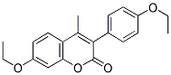 7-Ethoxy-3-(4'-ethoxyphenyl)-4-methyl coumarin 结构式