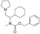 1-PYRROLIDIN-2-CYCLOHEXYL-2-(N-CBZ-N-METHYL)AMINO-ETHANE 结构式