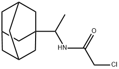 N-(1-ADAMANTAN-1-YL-ETHYL)-2-CHLORO-ACETAMIDE 结构式