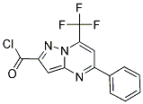 5-PHENYL-7-TRIFLUOROMETHYL-PYRAZOLO[1,5-A]-PYRIMIDINE-2-CARBONYL CHLORIDE 结构式