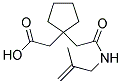 (1-(2-[(2-METHYLPROP-2-ENYL)AMINO]-2-OXOETHYL)CYCLOPENTYL)ACETIC ACID 结构式