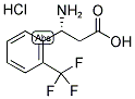 (R)-3-AMINO-3-(2-TRIFLUOROMETHYL-PHENYL)-PROPANOIC ACID HYDROCHLORIDE 结构式