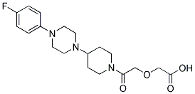 2-[2-((4-(4-FLUOROPHENYL)PIPERAZIN-1-YL)PIPERIDIN-1-YL)-2-OXOETHOXY]ACETIC ACID 结构式