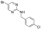 (5-BROMO-PYRIMIDIN-2-YL)-(4-CHLORO-BENZYL)-AMINE 结构式