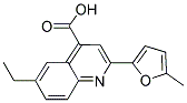 6-乙基-2-(5-甲基-2-呋喃)-喹啉-4-羧酸 结构式