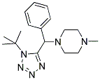 1-[(1-TERT-BUTYL-1H-TETRAZOL-5-YL)(PHENYL)METHYL]-4-METHYLPIPERAZINE 结构式
