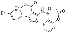 ETHYL 2-{[2-(ACETYLOXY)BENZOYL]AMINO}-4-(4-BROMOPHENYL)THIOPHENE-3-CARBOXYLATE 结构式