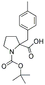 BOC-ALPHA-(4-METHYLBENZYL)-(D,L)-PROLINE 结构式