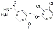 3-(2,3-DICHLORO-PHENOXYMETHYL)-4-METHOXY-BENZOIC ACID HYDRAZIDE 结构式