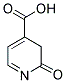 2-OXO-2,3-DIHYDRO-PYRIDINE-4-CARBOXYLIC ACID 结构式