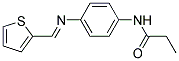 N-(4-((THIEN-2-YLMETHYLENE)AMINO)PHENYL)PROPANAMIDE 结构式