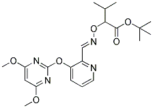 2-[2-AZA-3-[3-[(4,6-DIMETHOXYPYRIMIDIN-2-YL)OXY]PYRIDIN-2-YL]-1-OXAPROP-2-ENYL]-3-METHYLBUTYRIC ACID, TERT-BUTYL ESTER 结构式