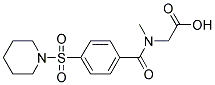 (Methyl[4-(piperidin-1-ylsulfonyl)benzoyl]amino)acetic acid 结构式