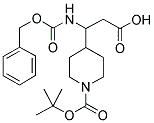 4-(1-BENZYLOXYCARBONYLAMINO-2-CARBOXY-ETHYL)-PIPERIDINE-1-CARBOXYLIC ACID TERT-BUTYL ESTER 结构式