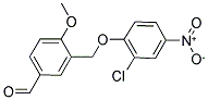 3-((2-氯-4-硝基苯氧基)甲基)-4-甲氧基苯甲醛 结构式