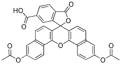 5-(AND-6)-CARBOXYNAPHTHOFLUORESCEIN DIACETATE 结构式