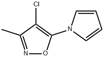4-氯-3-甲基-5-(1H-吡咯-1-基)异噁唑 结构式