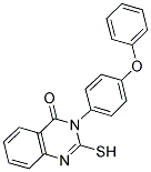 2-MERCAPTO-3-(4-PHENOXY-PHENYL)-3H-QUINAZOLIN-4-ONE 结构式