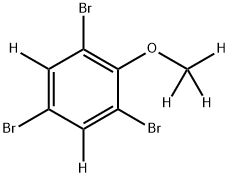 2,4,6-三溴苯甲醚-D5 结构式
