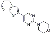 4-[5-(1-BENZOTHIEN-2-YL)PYRIMIDIN-2-YL]MORPHOLINE 结构式