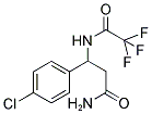 3-(4-CHLOROPHENYL)-3-[(2,2,2-TRIFLUOROACETYL)-AMINO]PROPANAMIDE 结构式