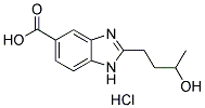 2-(3-HYDROXY-BUTYL)-1 H-BENZOIMIDAZOLE-5-CARBOXYLIC ACID HYDROCHLORIDE 结构式