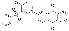 2-((3-OXO-2-(PHENYLSULFONYL)BUT-1-ENYL)AMINO)ANTHRACENE-9,10-DIONE 结构式