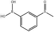 3-甲基亚磺酰基苯硼酸 结构式